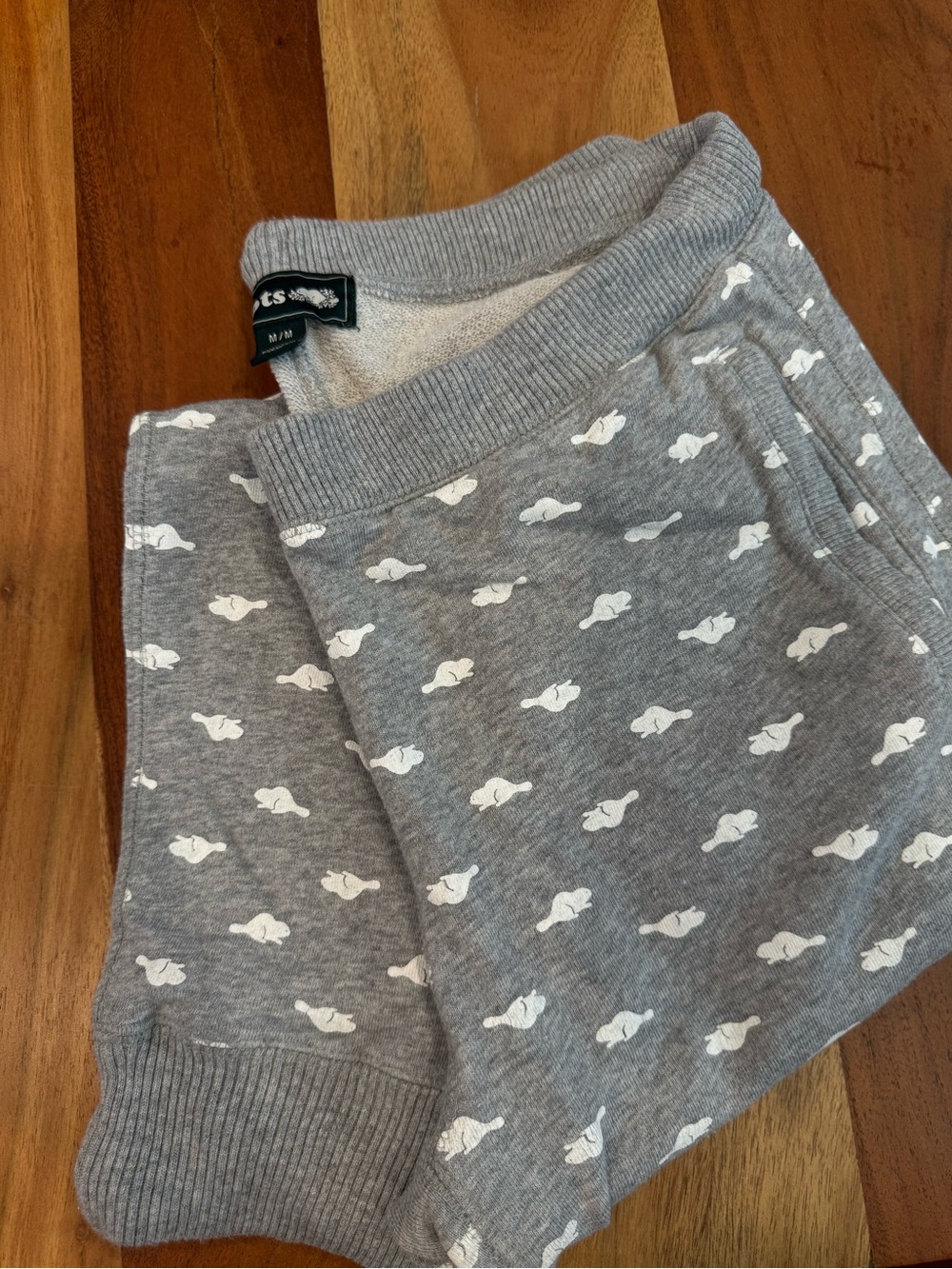 Gray beaver Print Sweatpants